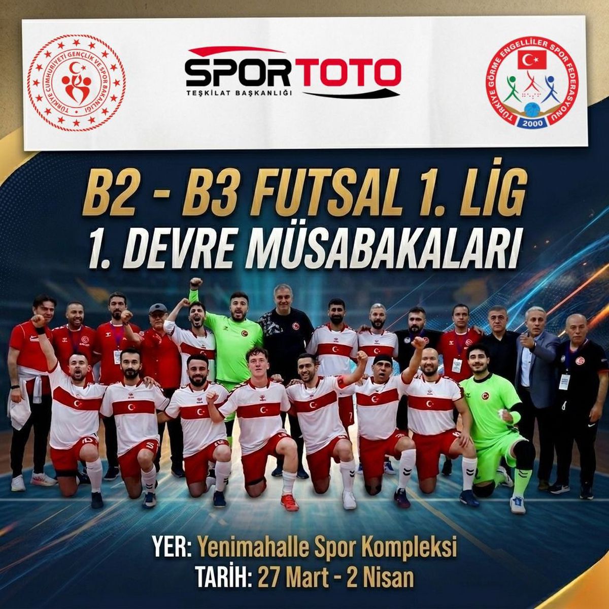 Görme Engelliler Futsal Lig Müsabakaları Ankara'da Başladı