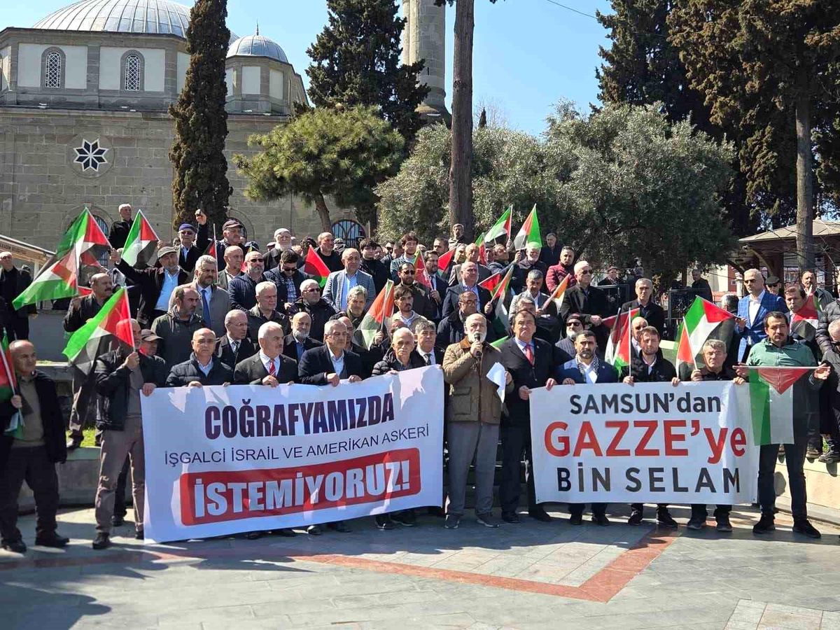 Samsun'dan Gazze'ye bin selam