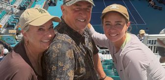 Her gören aynı yorumu yaptı! Fatih Terim ailesiyle birlikte Miami Açık tenis turnuvasında