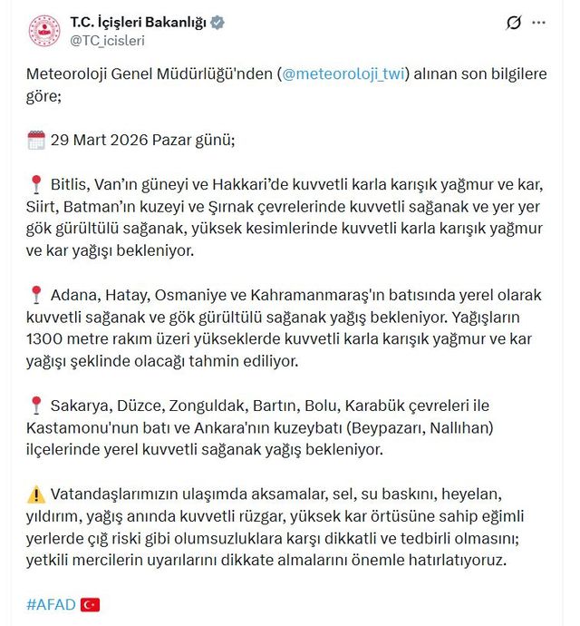 icisleri bakanligindan 18 il icin kar ve saga 2 19697814 o