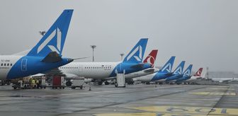 İstanbul'da hava ulaşımına yağmur engeli, onlarca uçak kalkamadı