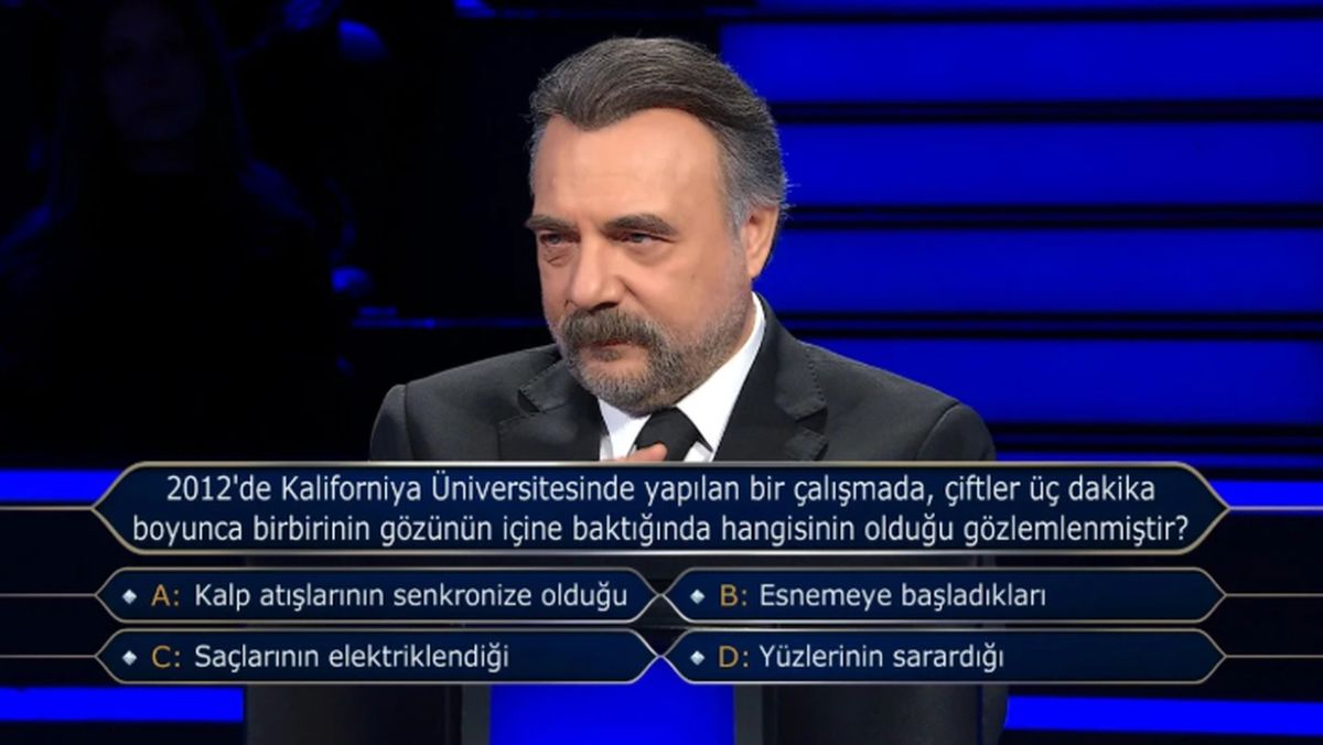 2012'de Kaliforniya Üniversitesinde yapılan bir çalışmada, çiftler üç dakika boyunca birbirinin gözünün iç...