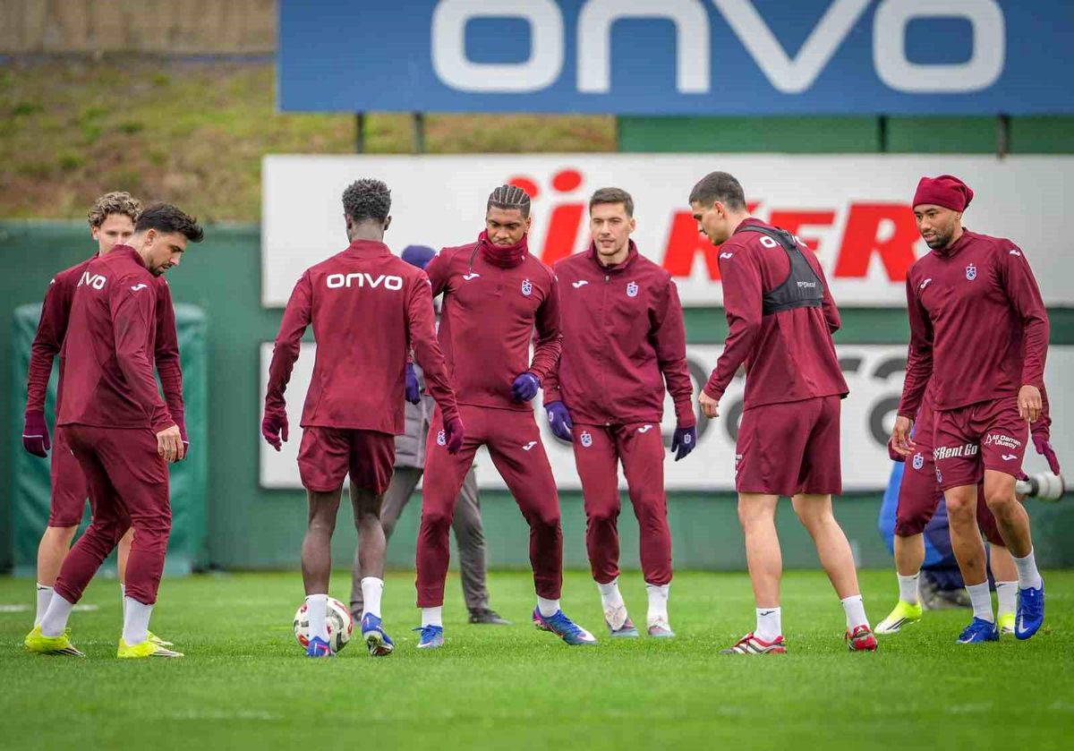 Trabzonspor, Galatasaray maçı hazırlıklarını sürdürdü