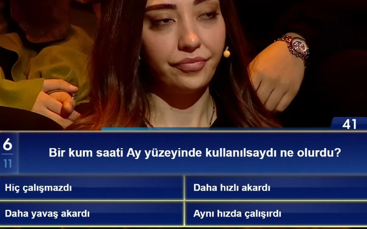 Bir kum saati Ay yüzeyinde kullanılsaydı ne olurdu?