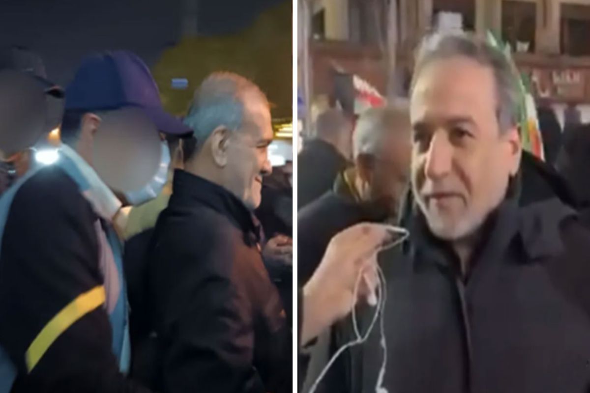 Pezeşkiyan ile Arakçi 'İslam Cumhuriyeti Günü' kutlamalarına katıldı