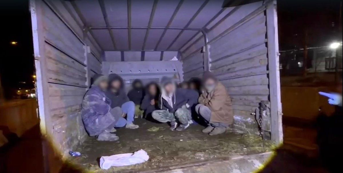 Kars'ta kamyonet kasasından 12 kaçak göçmen çıktı: 4 organizatör tutuklandı