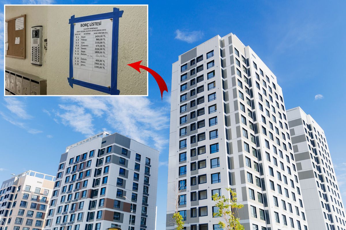 Apartman panosuna 'borçlu listesi' asan yandı