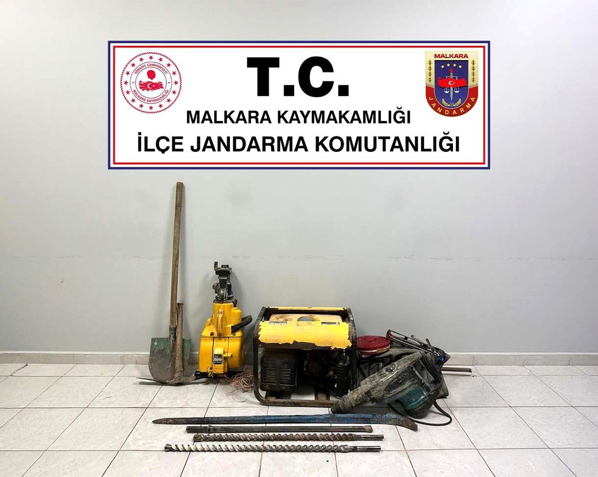 Tekirdağ'da kaçak kazıya suçüstü: 3 şüpheli yakalandı