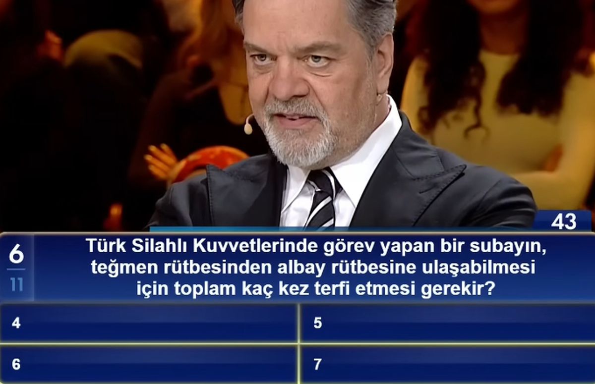 Türk Silahlı Kuvvetlerinde görev yapan bir subayın, teğmen rütbesinden albay rütbesine ulaşabilmesi için t...