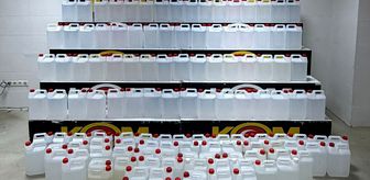 Adana'da kaçak 1865 litre etil alkol ele geçirildi