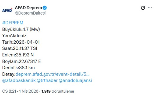akdenizde 47 buyuklugunde depr 19707590 4670 1 m