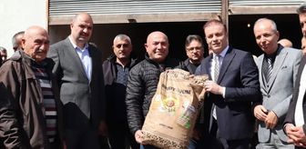 Alaca'da çiftçilere yüzde 50 hibeli ayçiçeği tohumu dağıtıldı