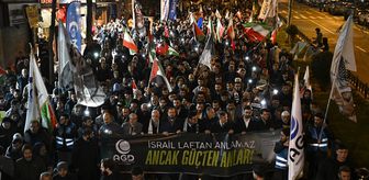 Anadolu Gençlik Derneğinden Fatih'te ABD ve İsrail karşıtı protesto