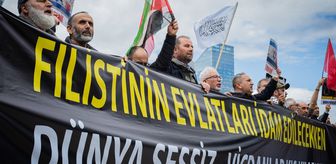 Ankara Filistin Dayanışma Platformundan ABD'nin Ankara Büyükelçiliği önünde protesto
