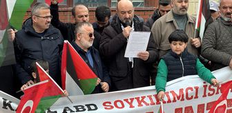 Ardahan'da İsrail'in Filistinli esirler hakkında idamı öngören yasa tasarısı protesto edildi