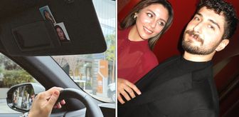 Ata Ayyıldız’dan Sıla Türkoğlu'na romantik jest! Vesikalık fotoğraflarını aracına astı