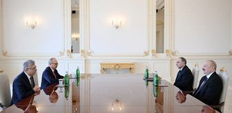 Azerbaycan Cumhurbaşkanı Aliyev, Yargıtay Cumhuriyet Başsavcısı Şentürk'ü kabul etti