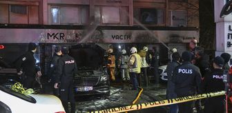 Beşiktaş'ta araç kiralama şirketinde çıkan yangında 14 araç zarar gördü