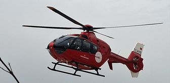 Beypazarı'da kalp krizi geçiren hasta hava ambulansıyla nakledildi