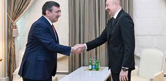 Cumhurbaşkanı Yardımcısı Yılmaz, Azerbaycan Cumhurbaşkanı Aliyev'le görüştü