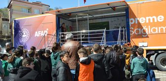 Deprem simülasyon tırı ile Havza'da deprem eğitimi verildi