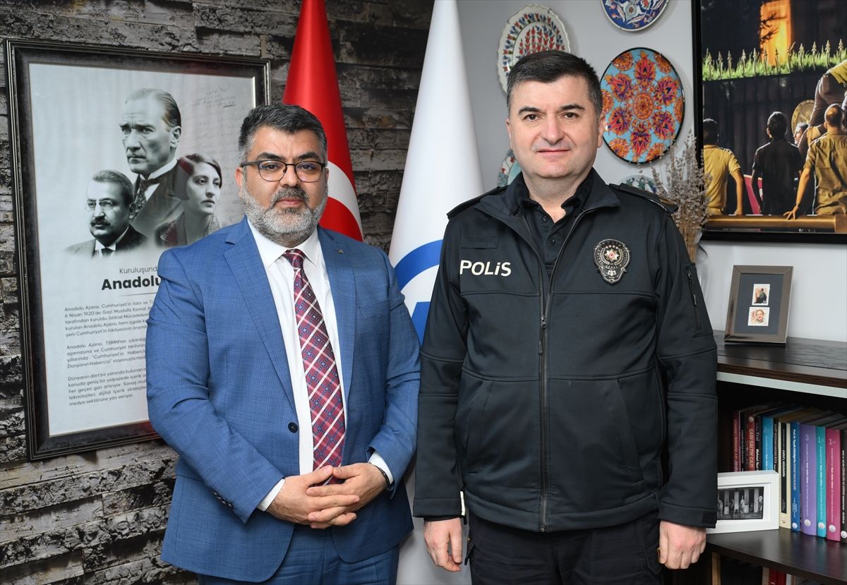 Edirne Emniyet Müdürü Ayhan, AA Edirne Bölge Müdürlüğünü ziyaret etti