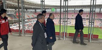 Eskişehir Emniyet Müdürü Yılmaz maç öncesi stadyumda inceleme yaptı