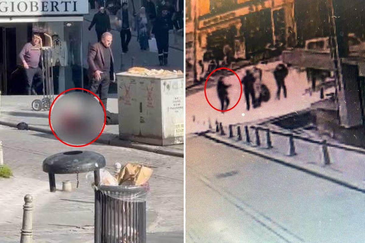 Kuryenin sokak ortasında öldürülme anı kamerada