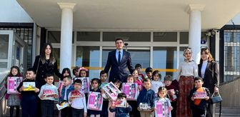 Güdül'de anaokulu öğrencileri, Kaymakam Naim Akar'ı ziyaret etti