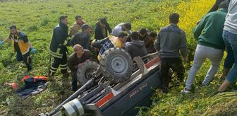 Hatay'da devrilen tarım aracının sürücüsü öldü