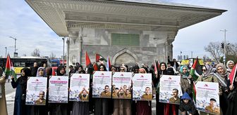 İsrail'in Filistinli esirleri hedef alan 'idam yasası' İstanbul'da protesto edildi
