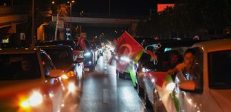 İstanbul'da Gazze'ye destek için araç konvoyu oluşturuldu