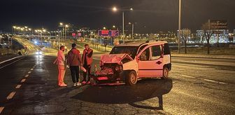 Kayseri'de iki hafif ticari aracın çarpıştığı kazada 6 kişi yaralandı