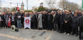Kayseri'de İsrail'in Filistinli esirler hakkında idamı öngören yasa tasarısı protesto edildi