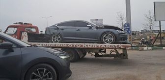Kilis'te otomobille çarpışan motosikletin sürücüsü ağır yaralandı