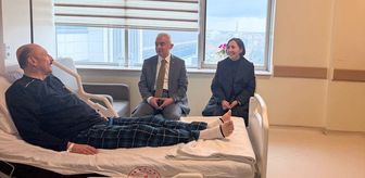 Kırklareli Valisi Turan, tedavi gören İl Milli Eğitim Müdürü Altınöz'ü ziyaret etti