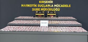 Kırşehir'de 5 bin 563 sentetik uyuşturucu hapla yakalanan zanlı tutuklandı