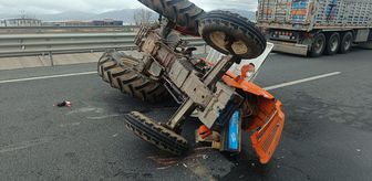 Akşehir'de Traktör Devrildi: 1 Yaralı