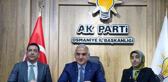 Kültür ve Turizm Bakanı Ersoy AK Parti Osmaniye İl Başkanlığını ziyaretinde konuştu Açıklaması