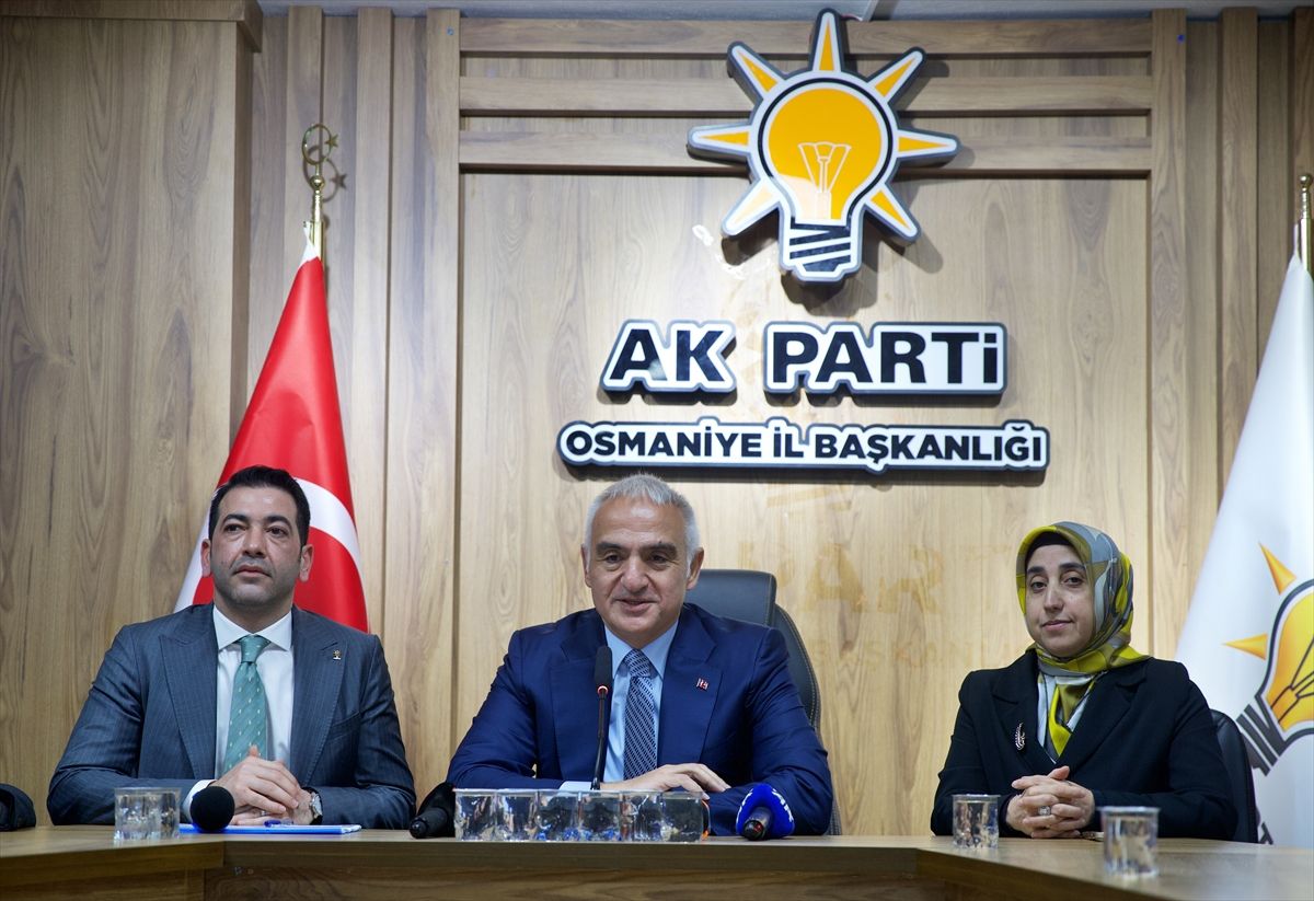 Kültür ve Turizm Bakanı Ersoy AK Parti Osmaniye İl Başkanlığını ziyaretinde konuştu Açıklaması