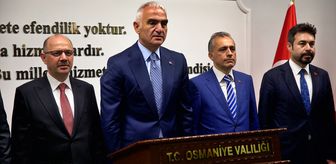 Kültür ve Turizm Bakanı Ersoy, Osmaniye'de konuştu Açıklaması