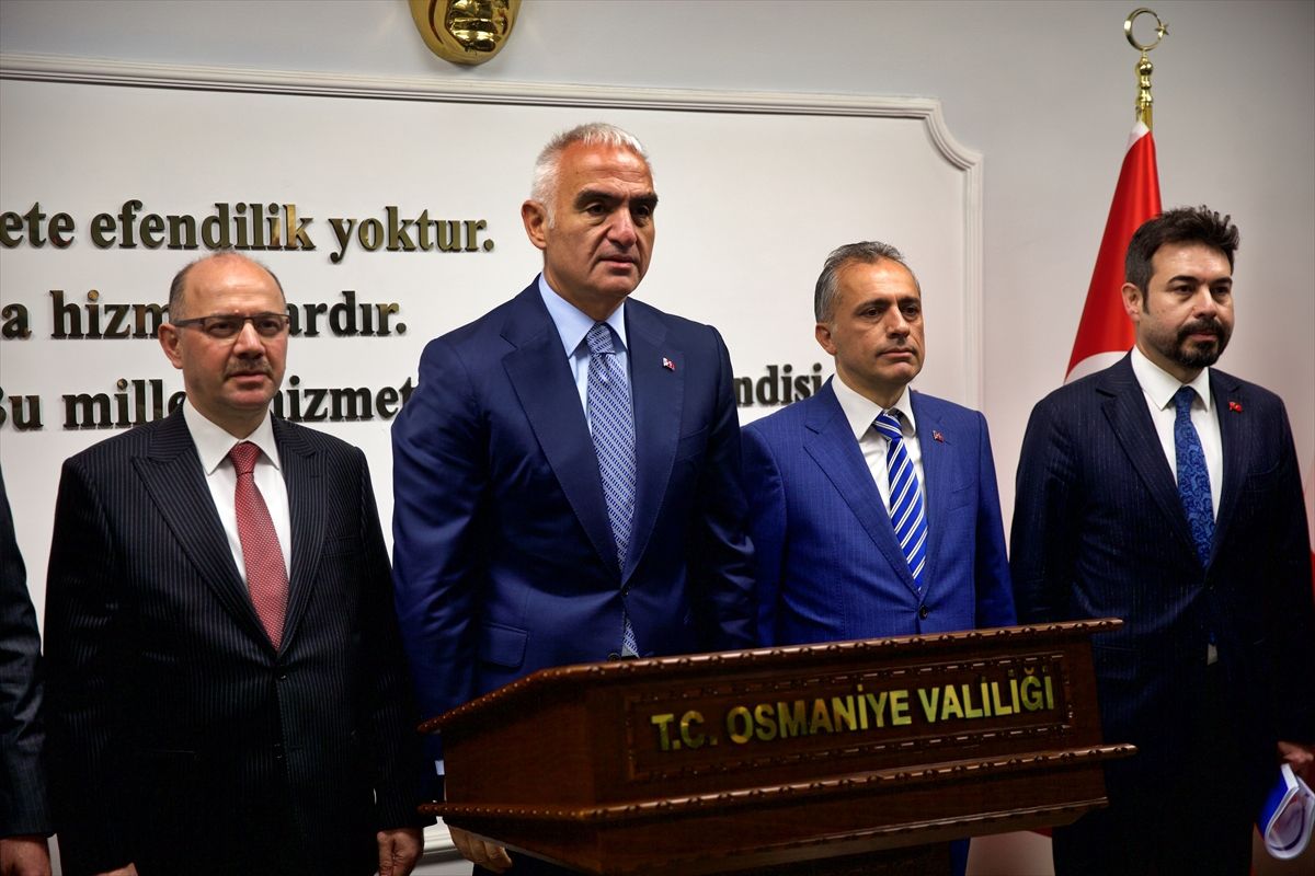 Kültür ve Turizm Bakanı Ersoy, Osmaniye'de konuştu Açıklaması