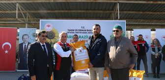 Leblebisiyle ünlü Çorum'da üreticilere nohut tohumu dağıtıldı