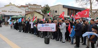 Mescid-i Aksa'nın kapalı tutulması ve İsrail'in çıkardığı idam yasası Niğde'de protesto edildi