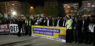 Mescid-i Aksa'nın kapalı tutulması ve İsrail'in çıkardığı idam yasası Diyarbakır'da protesto edildi