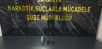 Sakarya'da uyuşturucu operasyonunda mühimmat parçaları ele geçirildi