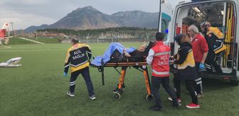 Seydişehir'de felç geçirdiği anlaşılan hasta hava ambulansı ile sevk edildi