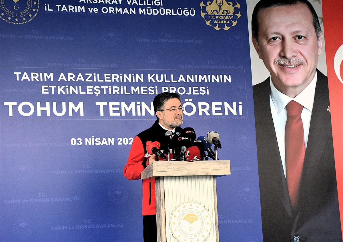 Tarım ve Orman Bakanı Yumaklı, Aksaray'da Tohum Temin Töreni'nde konuştu Açıklaması