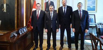 TBF Başkanı Türkoğlu, Adalet Bakanı Gürlek ile İçişleri Bakanı Çiftçi'yi ziyaret etti