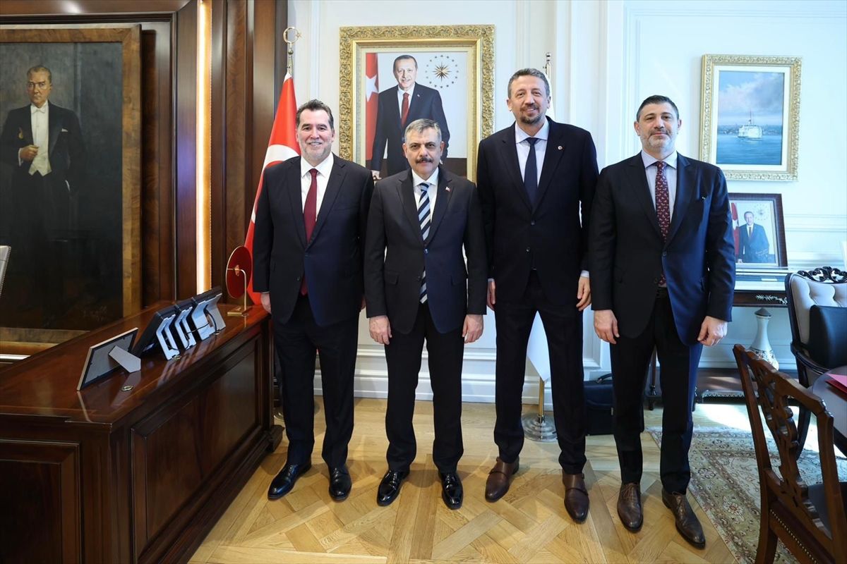 TBF Başkanı Türkoğlu, Adalet Bakanı Gürlek ile İçişleri Bakanı Çiftçi'yi ziyaret etti